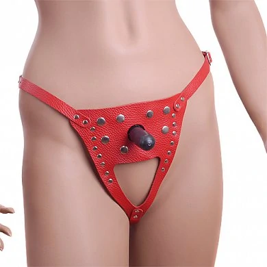 Трусики Харнесс Изготовлены из натуральной кожи Размер регулируется