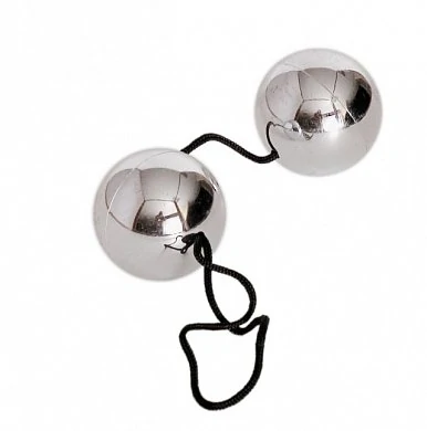 Вагинальные шарики для укрепления мышц влагалища Цвет серебристый Размер диаметр 3 см