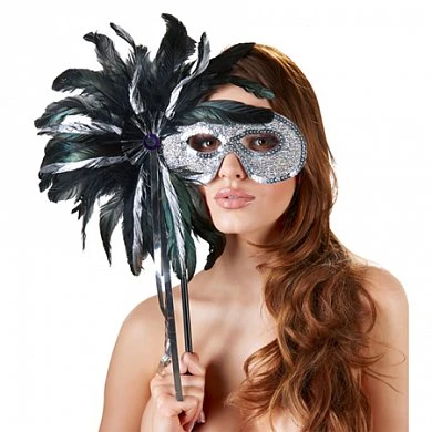 l_oogmasker met veren 24800506001