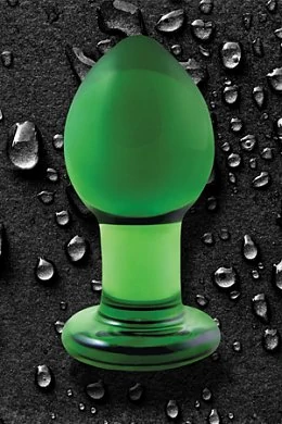 Эта анальная пробка сделана вручную из боросиликатного стекла. 