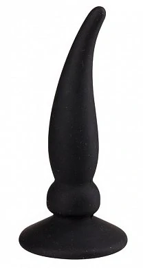 Игрушка выполнена из 100% силикона, снабжена мощной присоской, имеет гладкий наконечник.