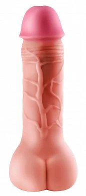 Реалистичная многоцелевая насадка в форме члена и в форме попы у основания. (1)