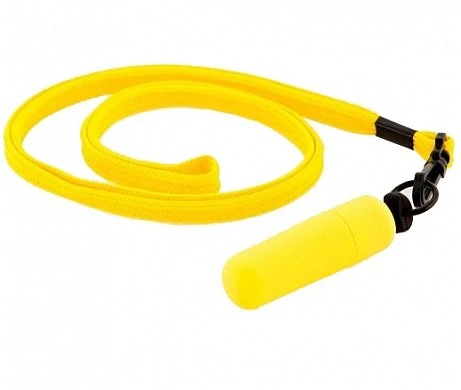 Яркая водонепроницаемая пульсирующая внутри вашего лона вибропулька на удобном ремешке