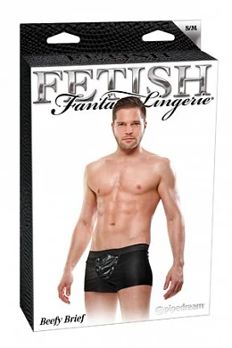 Эластичные мягкие боксеры спереди со съемным клапаном. Размер: S\M. Цвет: черный. 