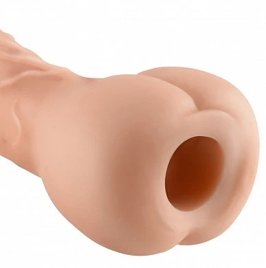 Реалистичная многоцелевая насадка в форме члена и в форме попы у основания. (2)