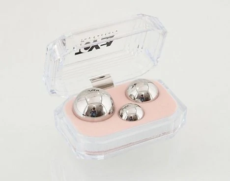 Набор вагинальных шариков 3 шт металлические d=30мм 25мм 20 мм