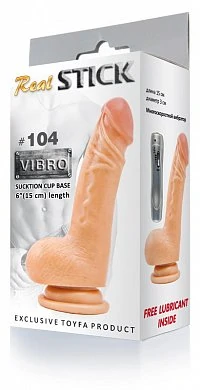 Вибратор реалистичной формы. Цвет: телесный. Размер: длина 15 см, диаметр 3,7 см. 