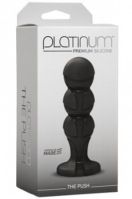 Анальная пробка Platinum - The Push - Black для безупречной сексуальной игры.
